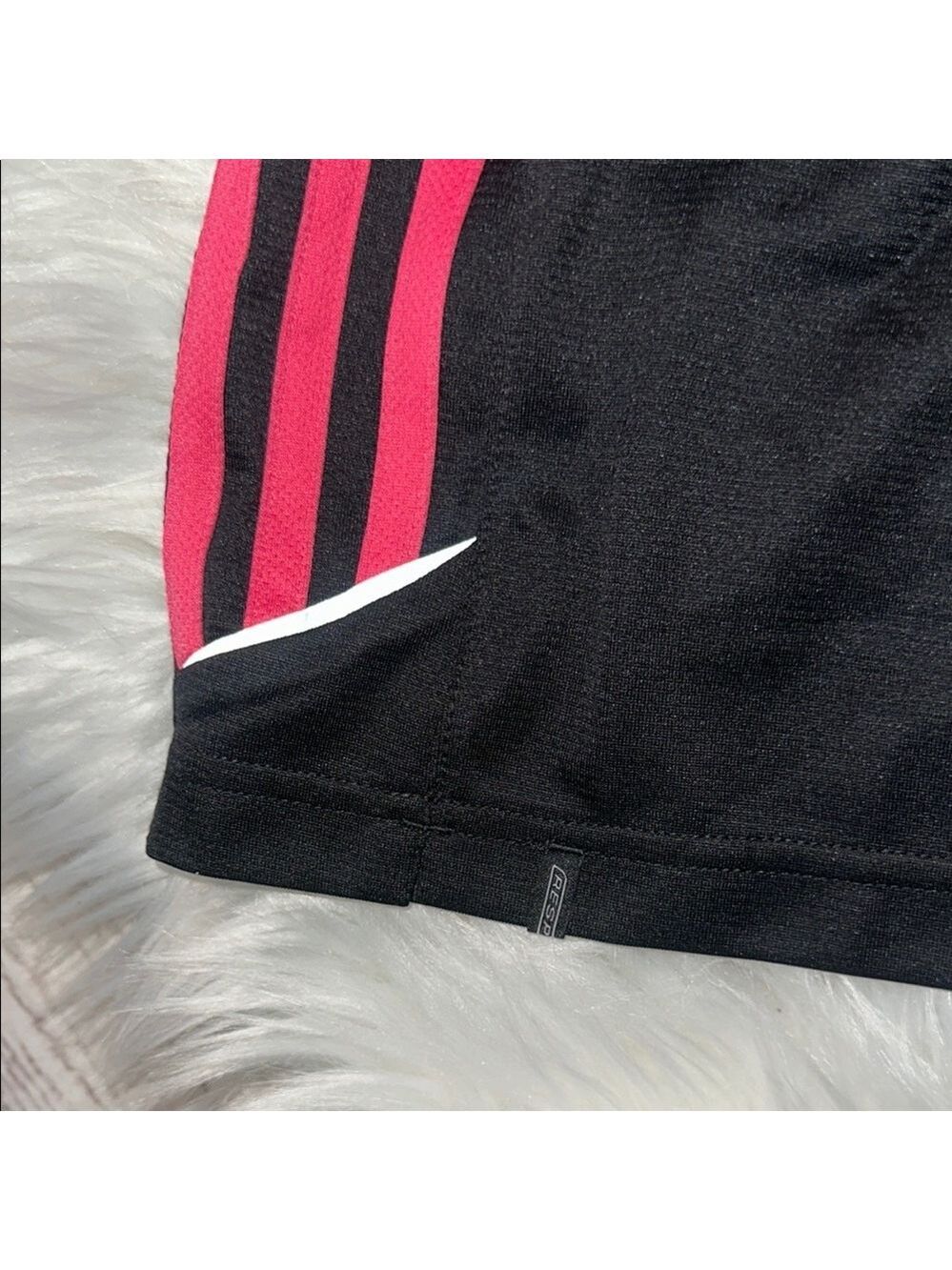 Adidas Pink and Black Athletic Shorts with Moisture-Wicking Fabric Size Medium - Picture 5 of 16